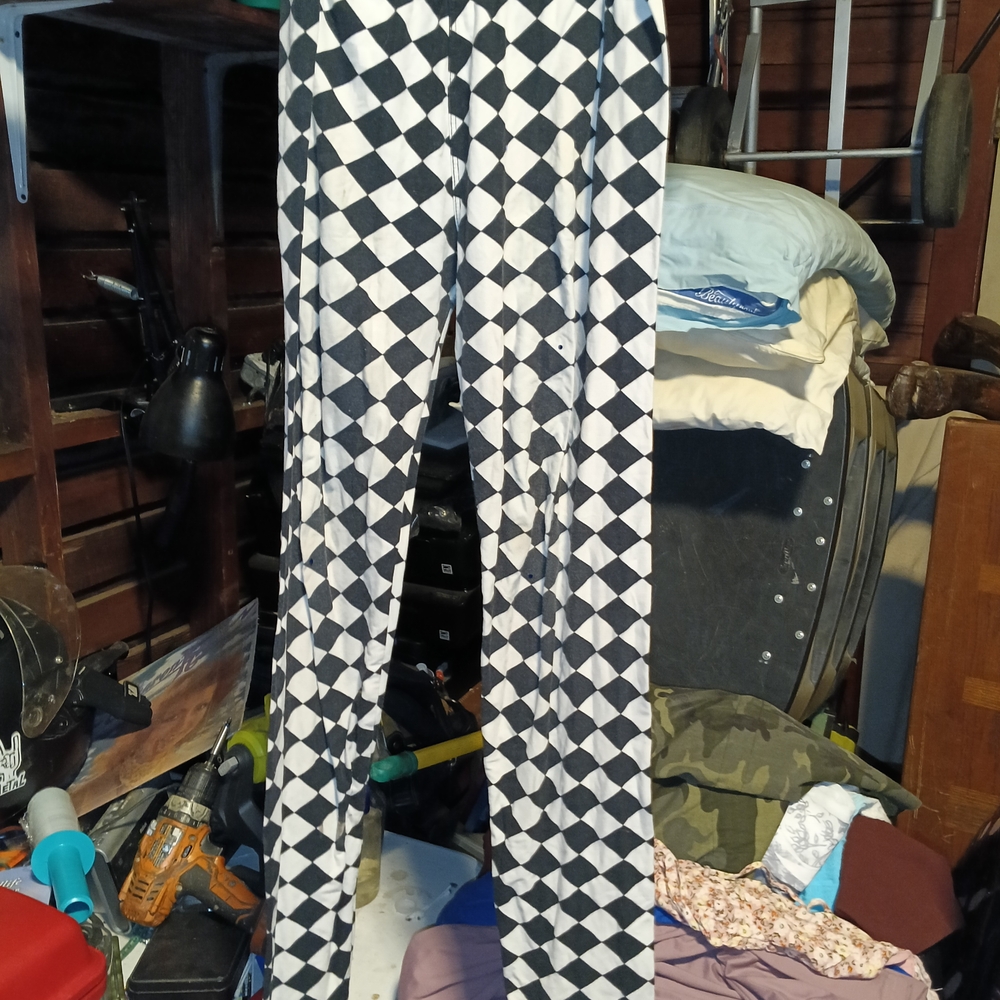 Checkered Black and White Leggings